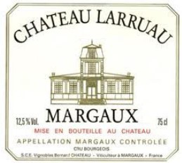 Vin Rouge Bordeaux A.O.C Margaux Chateau Larruau 2011 75 cl.