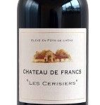 Vin Rouge Bordeaux A.O.P Francs-Côtes de Bordeaux Château de Francs "Les Cerisiers" 2016 75 cl